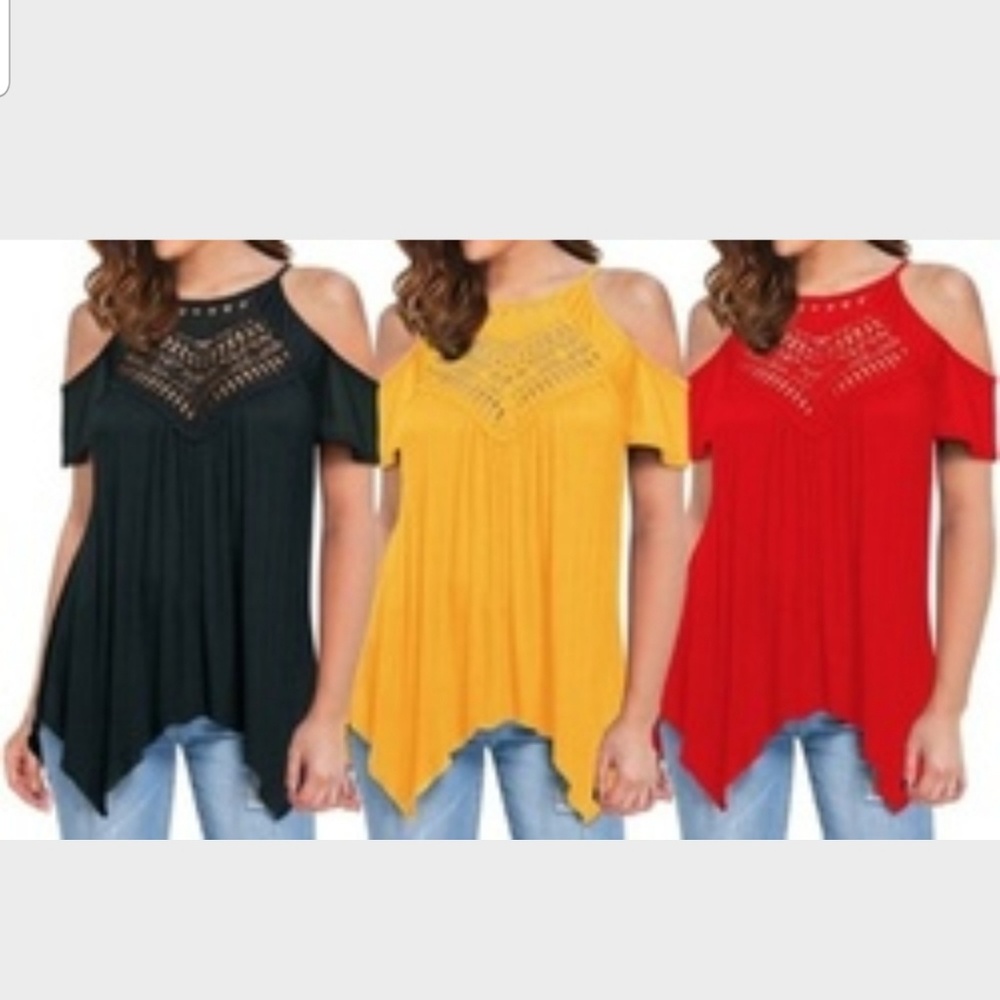 Jasmine Cold Shoulder Crochet Tunic